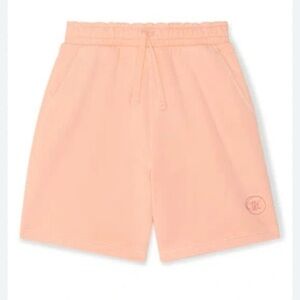 The Sunday Collective Kids' Natural Dye Everyday Shorts In Peach Size 6-7y